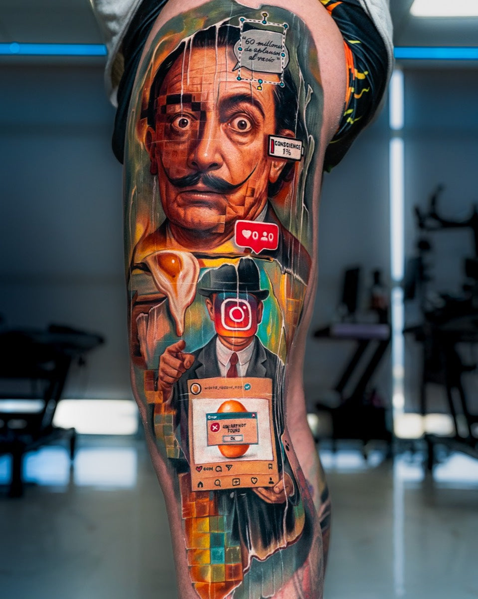 Tatuaje realismo de Charly Ávila