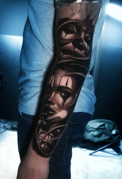 Realistic Black & Grey tattoo by Charly Ávila