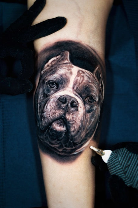 Realistic Black & Grey tattoo by Charly Ávila