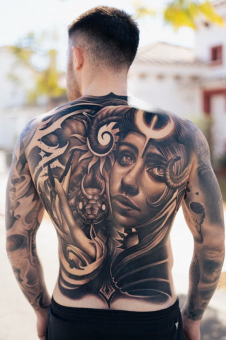 Realistic Black & Grey tattoo by Charly Ávila